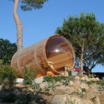 Casa di l'onda sauna design extérieur avec vue sur lac