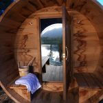 Casa di l'onda sauna design extérieur avec vue sur lac